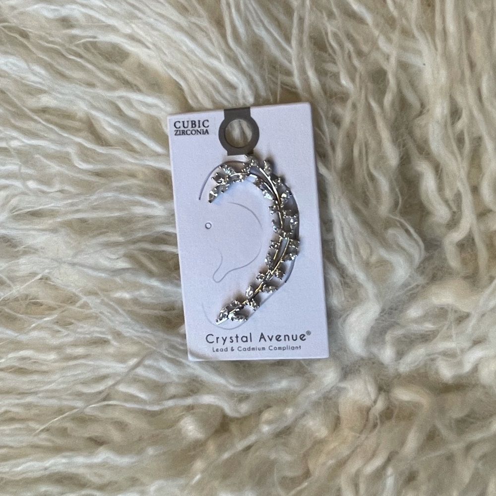 Cubic Zirconia Ear Cuff